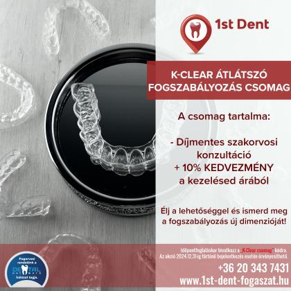 K-Clear átlátszó fogszabályozás csomag